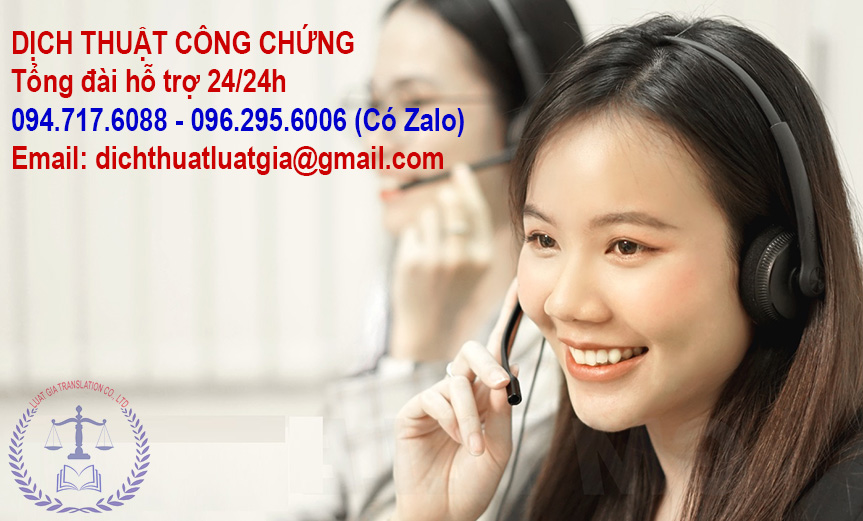 dịch công chứng tiếng Hàn nhanh ở Hà Nội